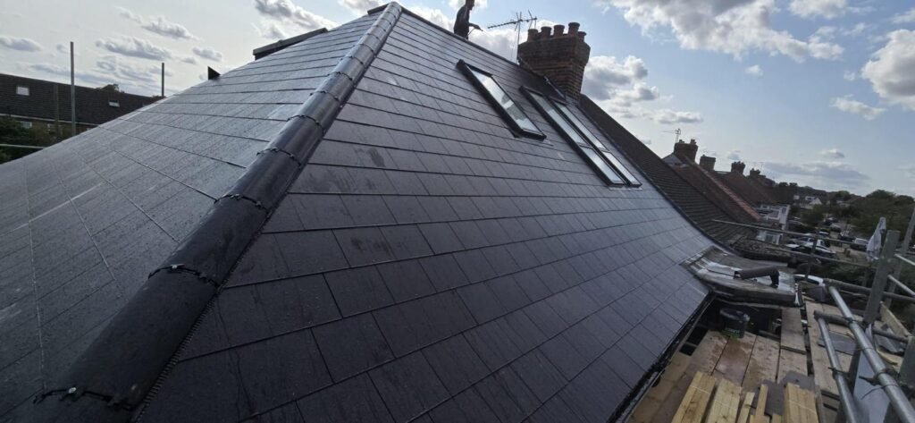 New roof installation